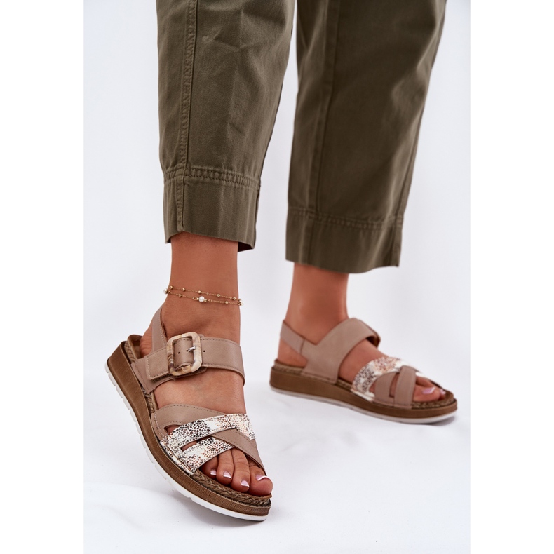 Dámské sandály s inblu GS000056 Beige béžový 2