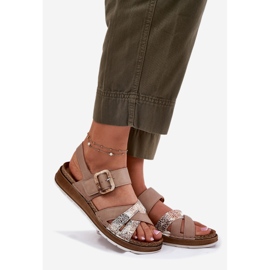 Dámské sandály s inblu GS000056 Beige béžový 1 Dámské sandály s inblu GS000056 Beige béžový 1