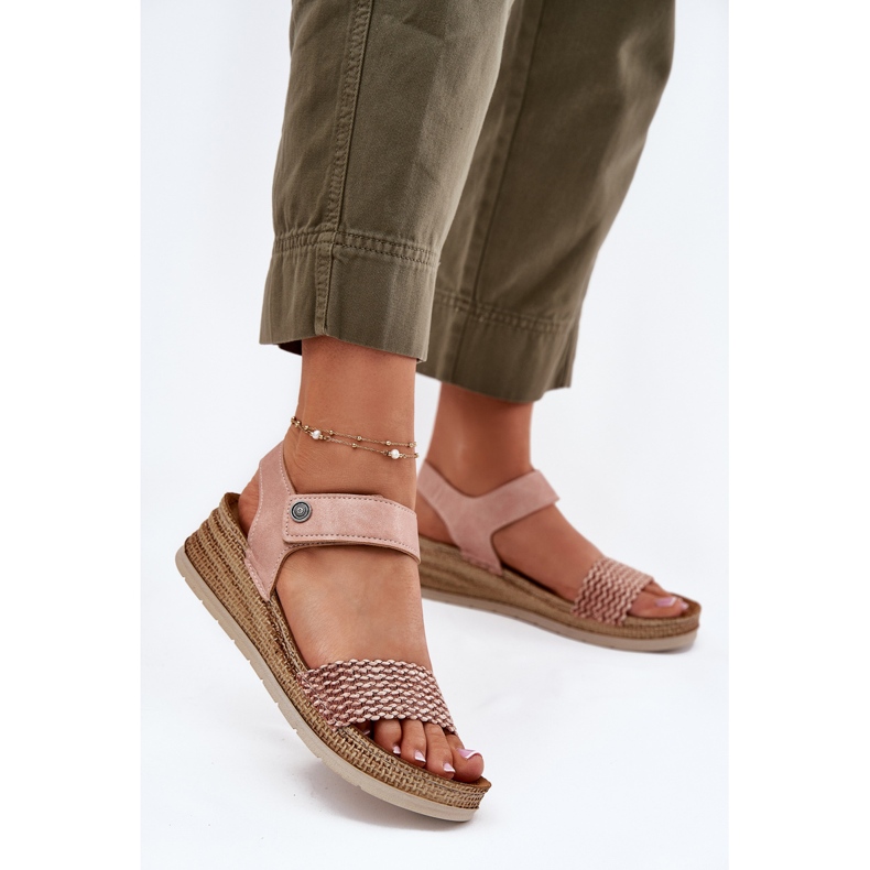 Dámské sandály na klínu Inblu RV000014 růžový 2