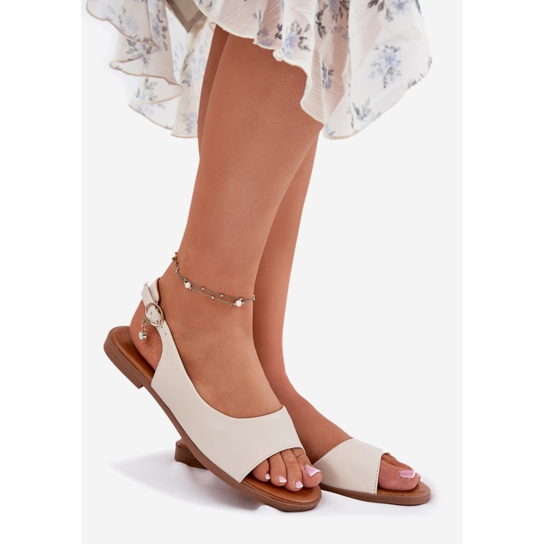 EVento Dámské ploché sandály béžové béžový 1