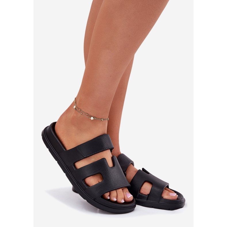 EVento Dámské pěnové pantofle černé černá 1