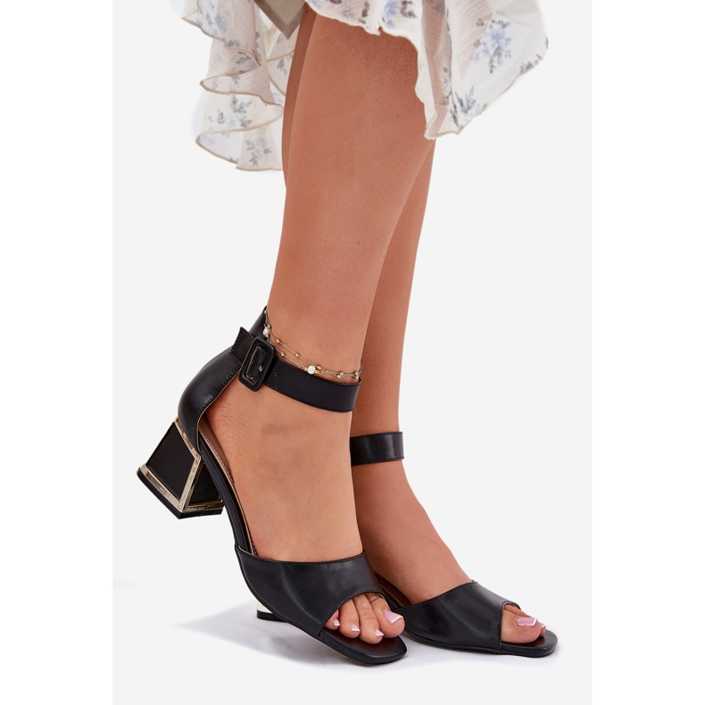 EVento Dámské Sandály Na Vysokém Podpatku černá 1 EVento Dámské Sandály Na Vysokém Podpatku černá 1