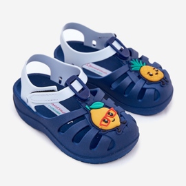 Sandály na suchý zip ovoce 83615 Ipanema Summer XIV Baby Navy Blue Blue modrý 1