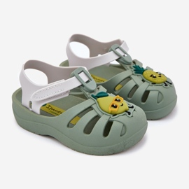 Dětské sandály na suchý zip ovoce 83615 Ipanema Summer XIV Baby Green zelená 1