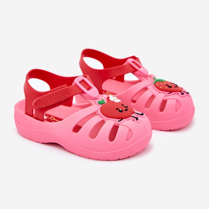 Dětské sandály na suchý zip ovoce 83615 Ipanema Summer XIV Pink-Red růžový 1
