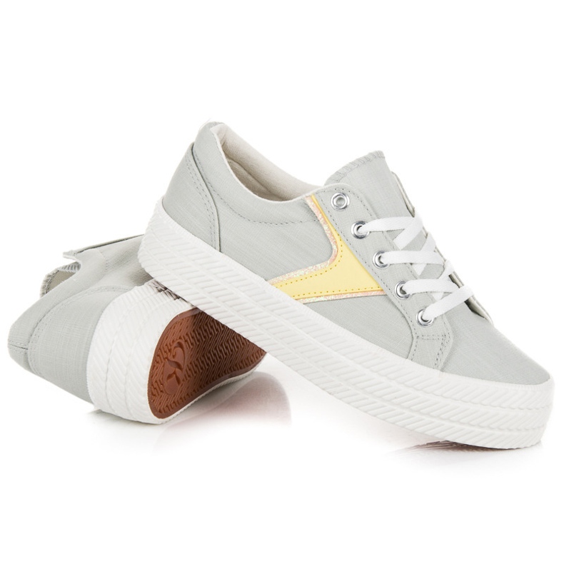 Kylie Tenisky Na Platformě šedá 1