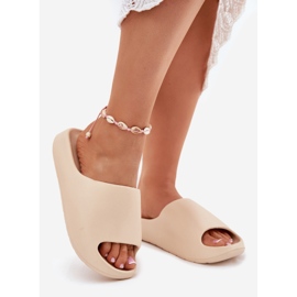 Dámské pěnové žabky béžové béžový 1 Dámské pěnové žabky béžové béžový 1