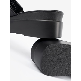 Seastar Black Flip -flops na platformě Openwork černý 1