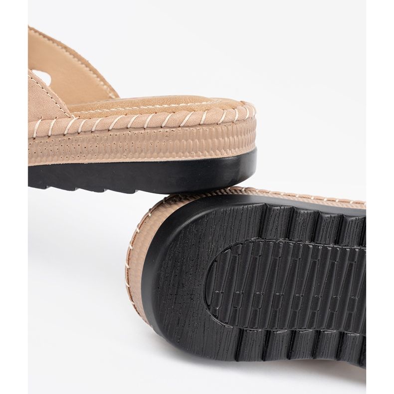 Seastar Růžové ženské pantofle s ozdobnou květinou růžový 1