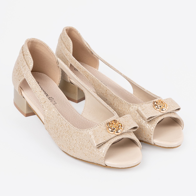 Goodin Zlaté boty s holými prsty zlatý 2