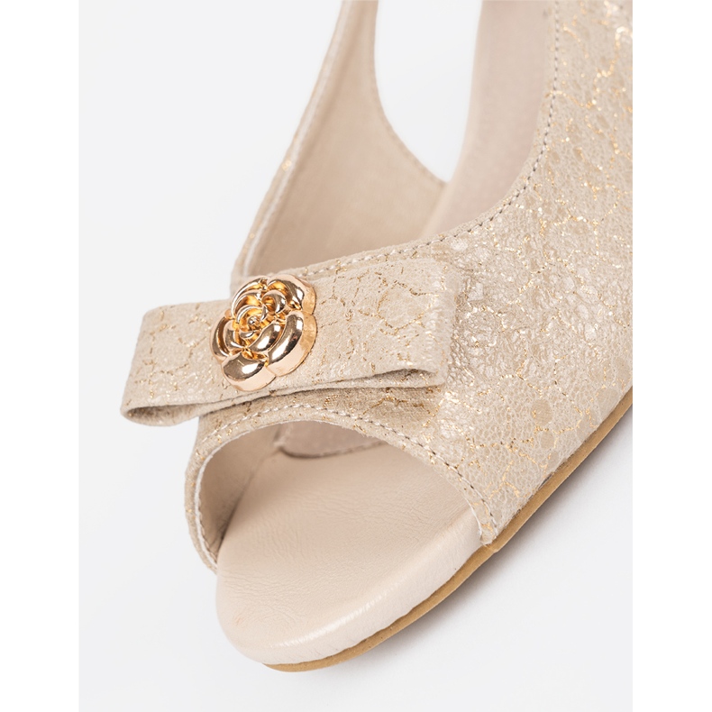 Goodin Zlaté boty s holými prsty zlatý 1