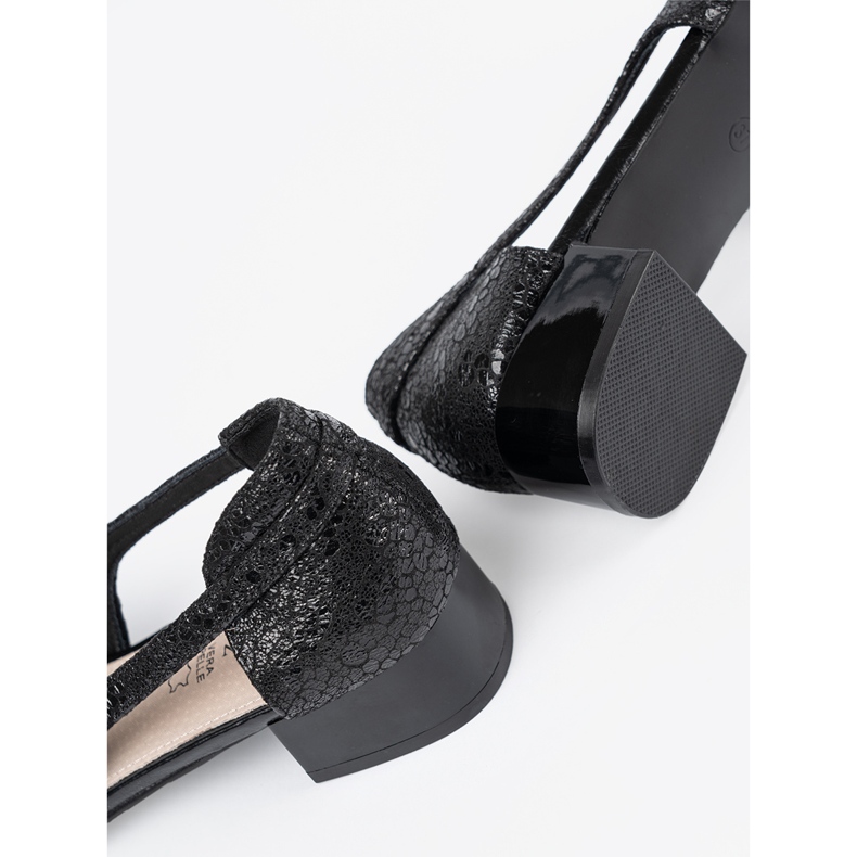 Goodin Černé posuvné boty s holými prsty černá 1