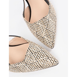 Goodin Černá pletená čerpadla s nízkým obsahem černý 1