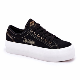 Tenisky dámského materiálu na platformě Lee Cooper LCW-25-31-3431L černý 4