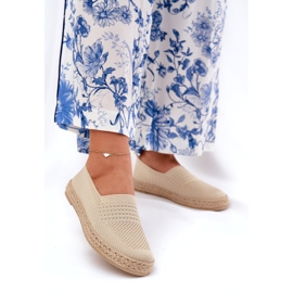 Dámský espadrilles s Vinceza 13624 BEIGE BAID béžový 2