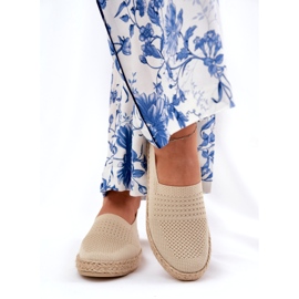 Dámský espadrilles s Vinceza 13624 BEIGE BAID béžový 3