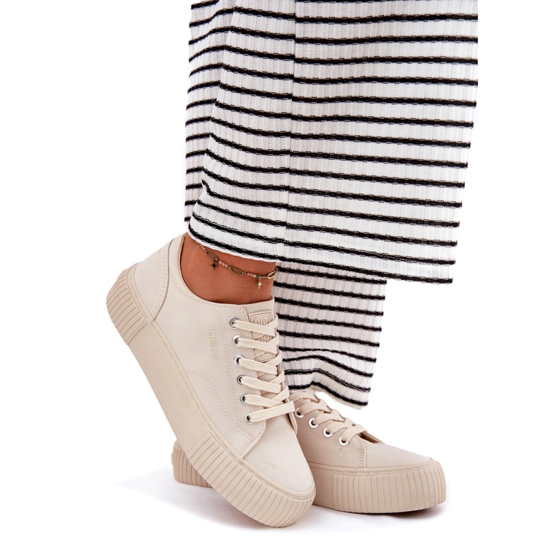 Dámské materiálové tenisky Big Star RR274407 BIGEE béžový 3