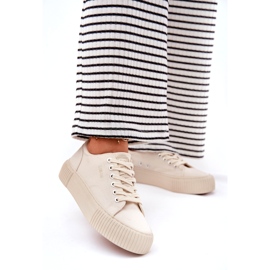 Dámské materiálové tenisky Big Star RR274407 BIGEE béžový 4