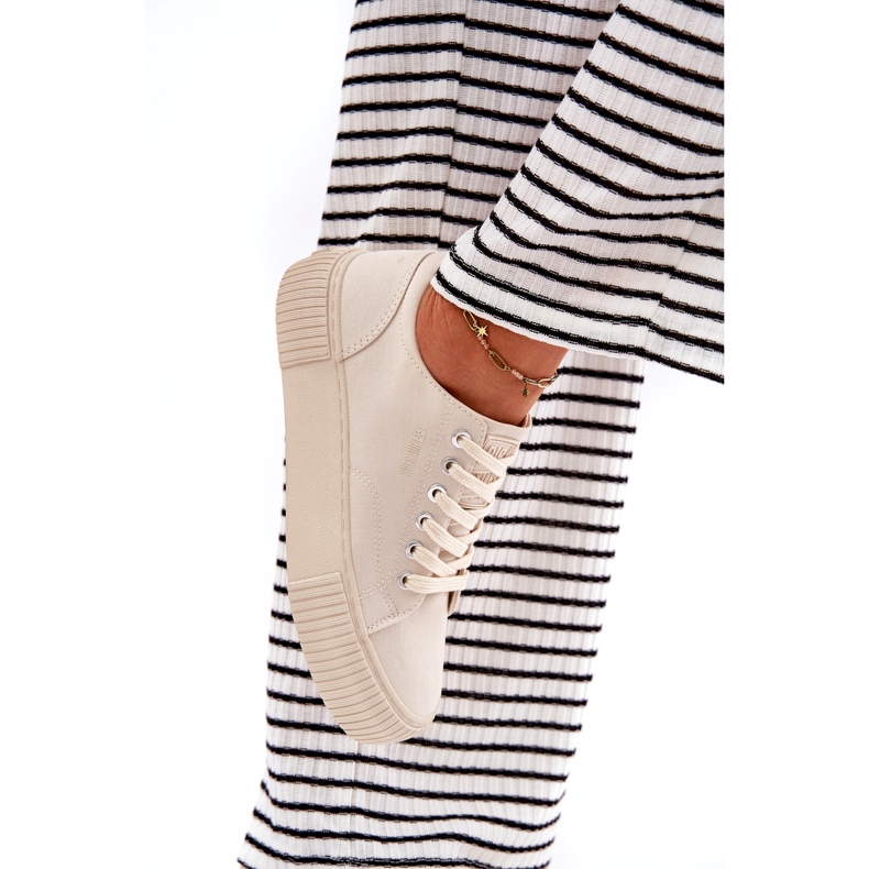 Dámské materiálové tenisky Big Star RR274407 BIGEE béžový 5