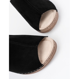 Goodin Dámské černé překlopení na platformě černý 1