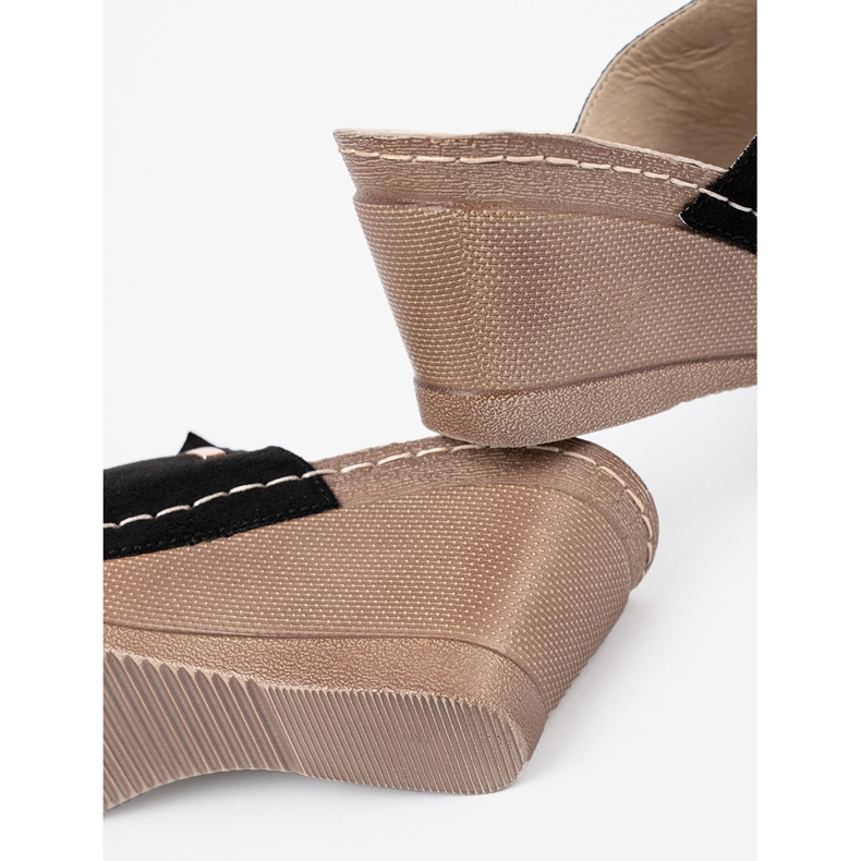 Goodin Dámské černé překlopení na platformě černý 2