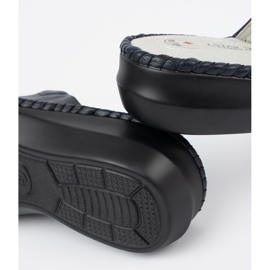 Dámské pantofle s koženou vložkou námořnictvo modrá modrý 2 Dámské pantofle s koženou vložkou námořnictvo modrá modrý 2