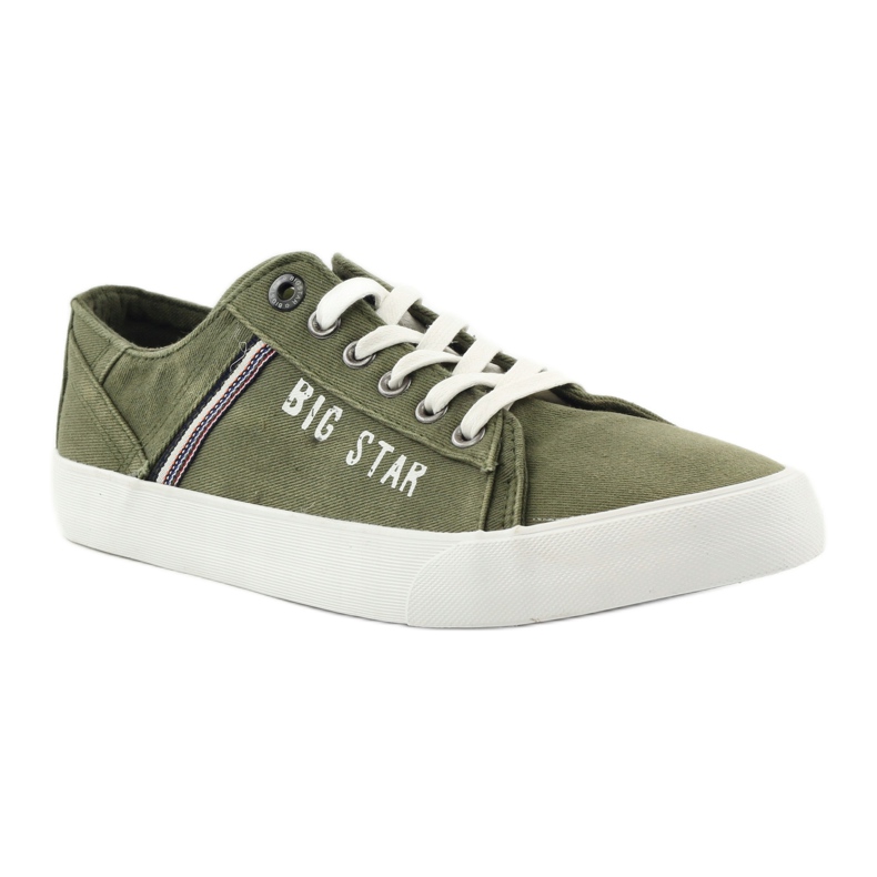 Tenisky tenisky Big star 174315 džíny khaki zelený 1