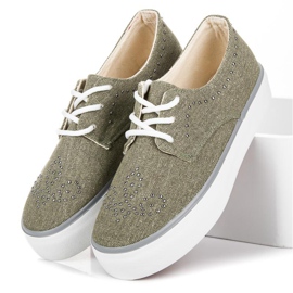 Kylie Tenisky S Krystaly zelená 1