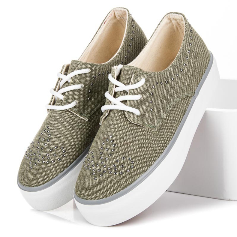 Kylie Tenisky S Krystaly zelený 1