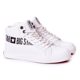 Pánské tenisky Low Big Star High White EE174340 bílý 3 Pánské tenisky Low Big Star High White EE174340 bílý 3