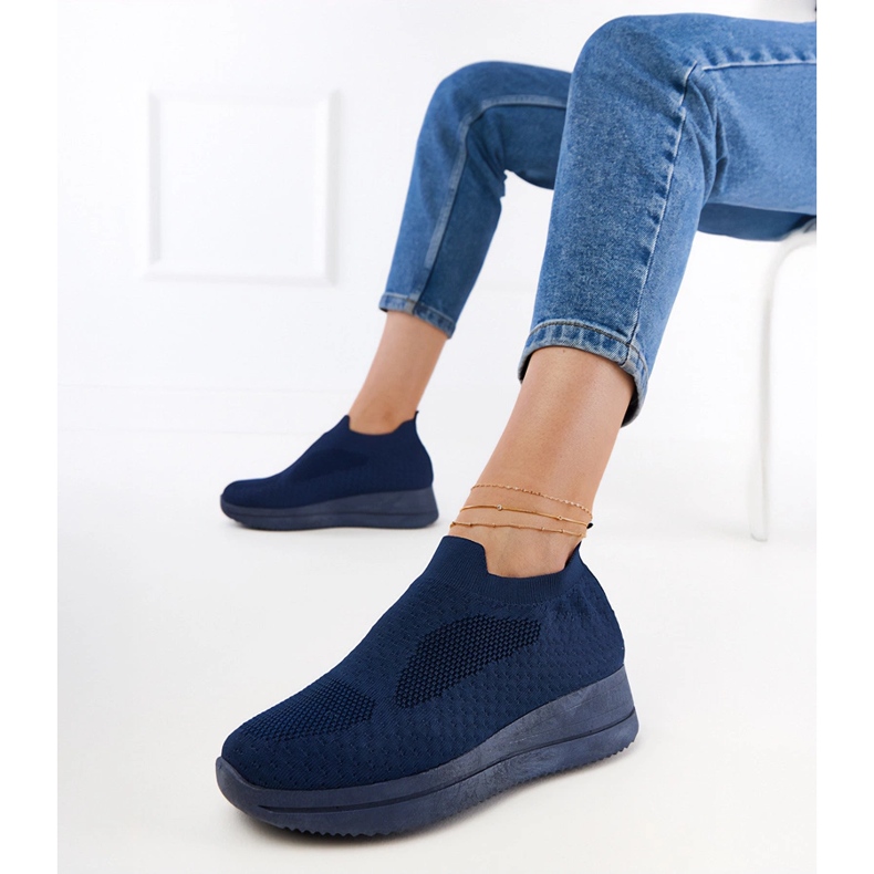 Tmavě modré námořnictvo modré tenisky modrý 2