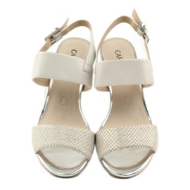 Caprice sandály dámské boty 28302 hnědý žlutá 4