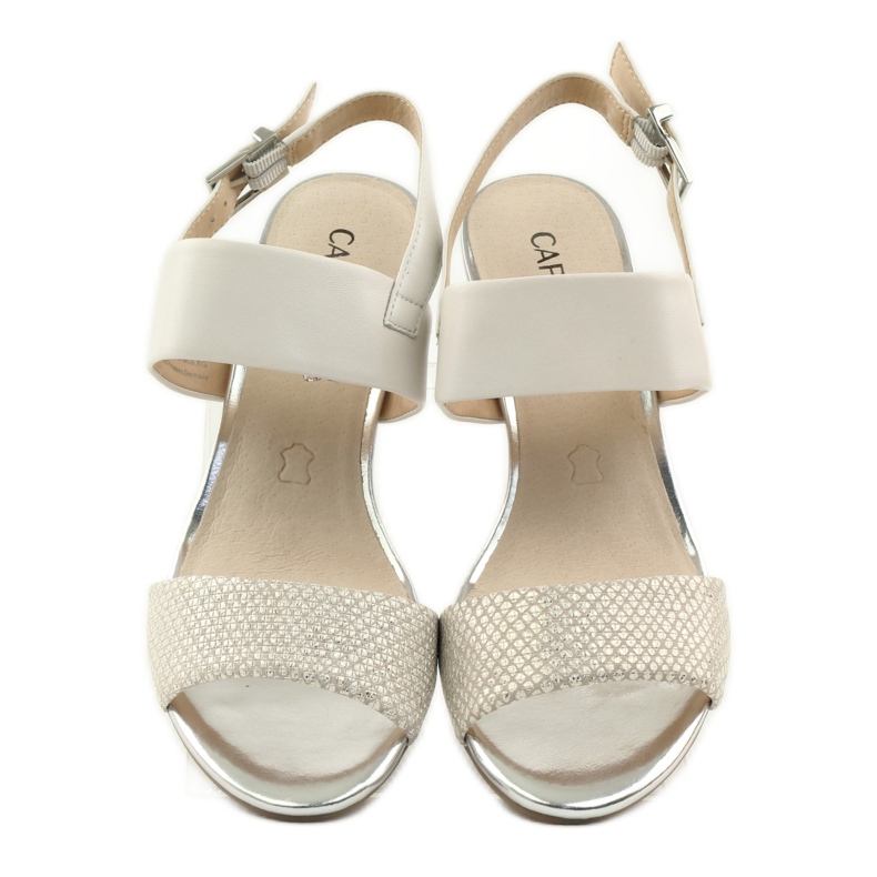 Caprice sandály dámské boty 28302 hnědý žlutá 4