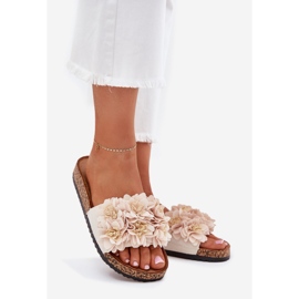 Dámské žabky na korku béžový 1 Dámské žabky na korku béžový 1