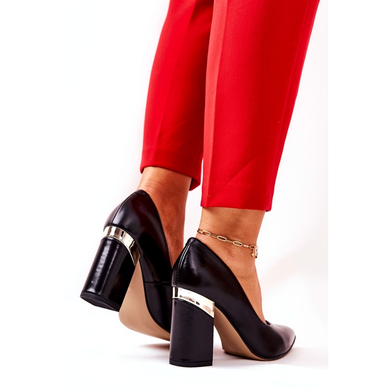 Lewski Shoes Kožené lodičky Lewski 3117 Black 4