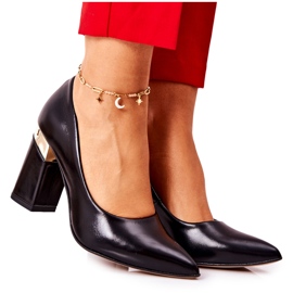 Lewski Shoes Kožené lodičky Lewski 3117 Black 5