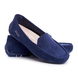 Evento Dámské mokasíny Navy Blue-Eco-Sham modrý 4