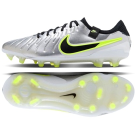 Puma Nike Tiempo Legend 10 Elite FG DV4328-001 Fotbalové boty stříbro 1