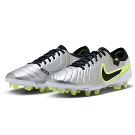 Puma Nike Tiempo Legend 10 Elite FG DV4328-001 Fotbalové boty stříbro 2