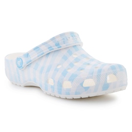 Crocs Classic Gingham Clog 211006-16s žabky bílý 1