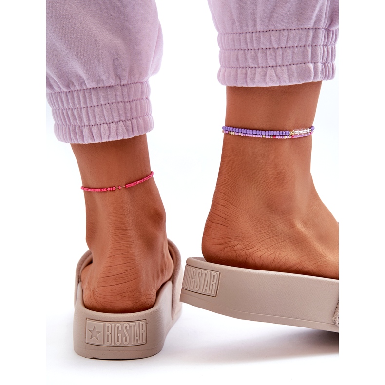 Dámské semišové snímky na platformě Big Star NN274A671 Béžová béžový 4