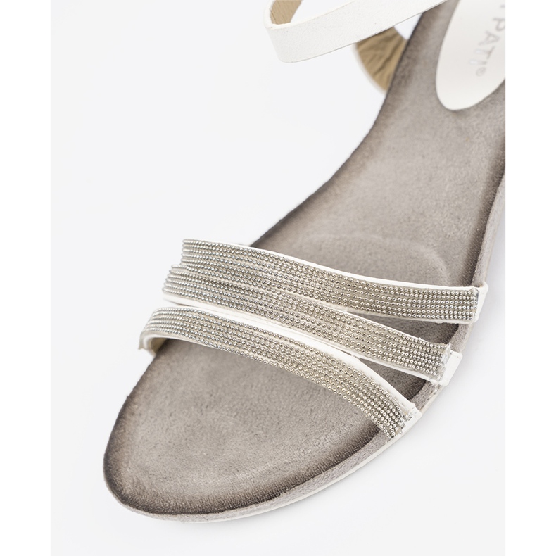 Shelvt Stylové dámské sandály s třpytivými pruhy vícebarevný 1