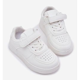 Dětská sportovní bota s ekologickou koženou bílou bílý 2 Dětská sportovní bota s ekologickou koženou bílou bílý 2