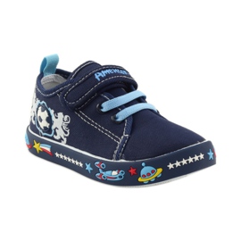 American Club Americké tenisky sneakers kožená stélka námořnická modř modrý bílý 1