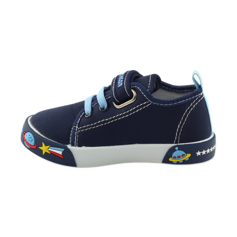 American Club Americké tenisky sneakers kožená stélka námořnická modř modrý bílý 2