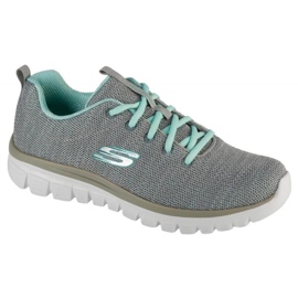 Skechers Twisted Fortune Shoes 12614-Gymn šedá 3