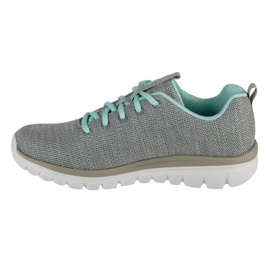 Skechers Twisted Fortune Shoes 12614-Gymn šedá 4