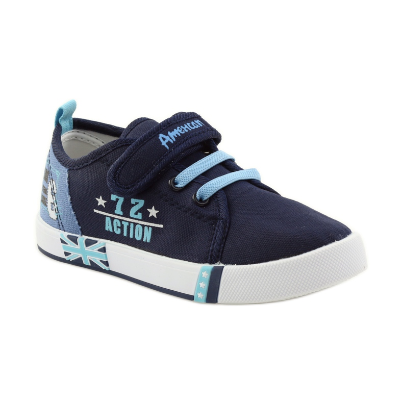 American Club Americké tenisky sneakers kožená stélka námořnická modř modrý 1