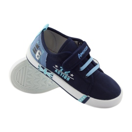 American Club Americké tenisky sneakers kožená stélka námořnická modř modrý 3