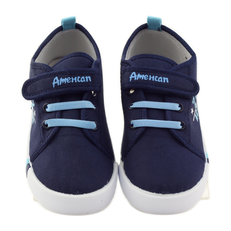 American Club Americké tenisky sneakers kožená stélka námořnická modř modrý 4